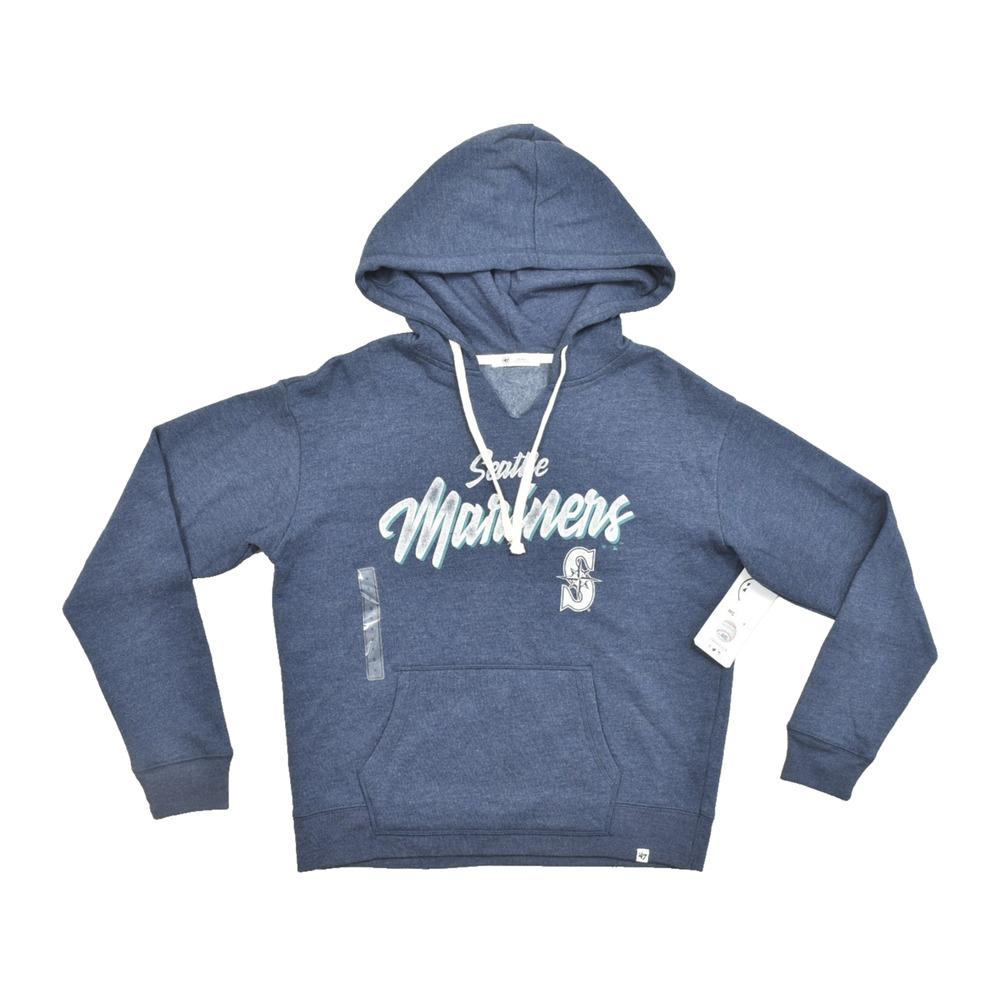 47 Men's Seattle Mariners MLB Pullover Hoodie Sze S Blue Cotton Blend NEW